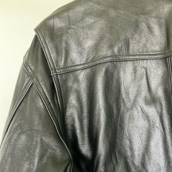 Harley-Davidson Black Leather Biker Jacket - Picture 10 of 10
